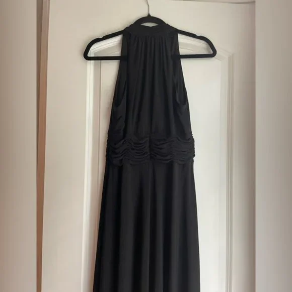 Evan Picone Dresses | Euc Evan Picone Black Marilyn Halter Midi Dress | Color: Black | Size: 10 | Mstar223's Closet